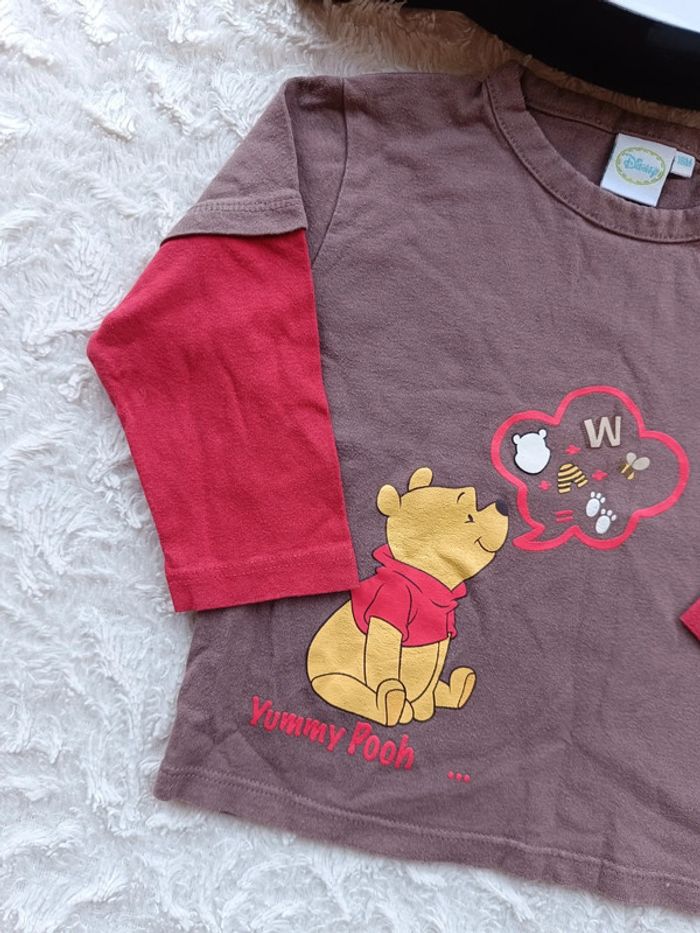 Tee shirt chemise manches longues Garçon 18 mois Winnie l'ourson Disney 100% coton - photo numéro 3
