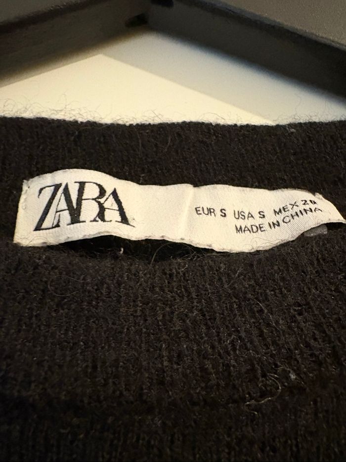 Pull en maille avec laine et alpaga ZARA - photo numéro 3