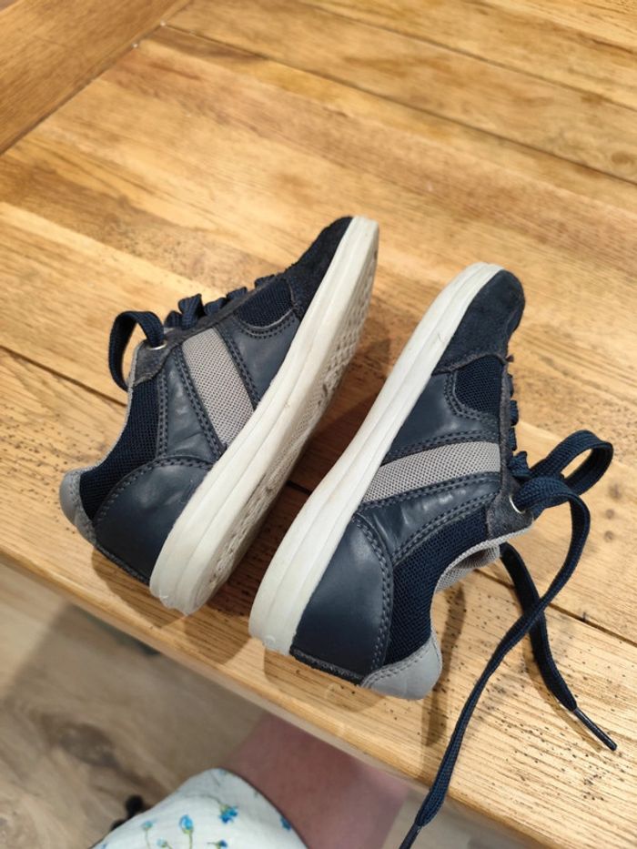 Basket à lacets respirantes Geox 28 bleu marine - photo numéro 7