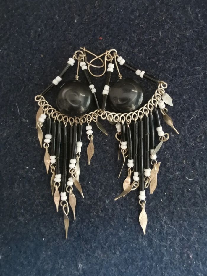 Boucles d'oreilles pendantes fantaisie