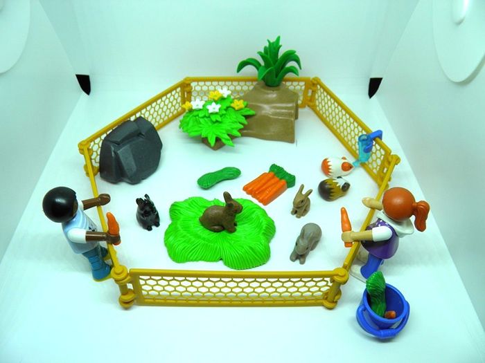 Playmobil 70137 Enfants avec petits animaux Complet + Boîte - photo numéro 5