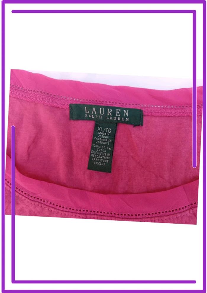 Tee shirt XL Lauren Ralph Lauren - photo numéro 3