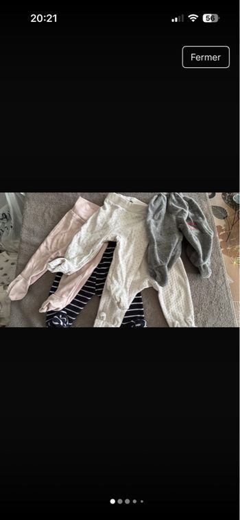 Lot de 5 pantalons avec pied 