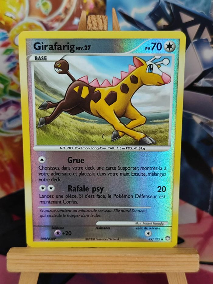 Girafarig niv 27 reverse 49/123 Trésors Mystérieux