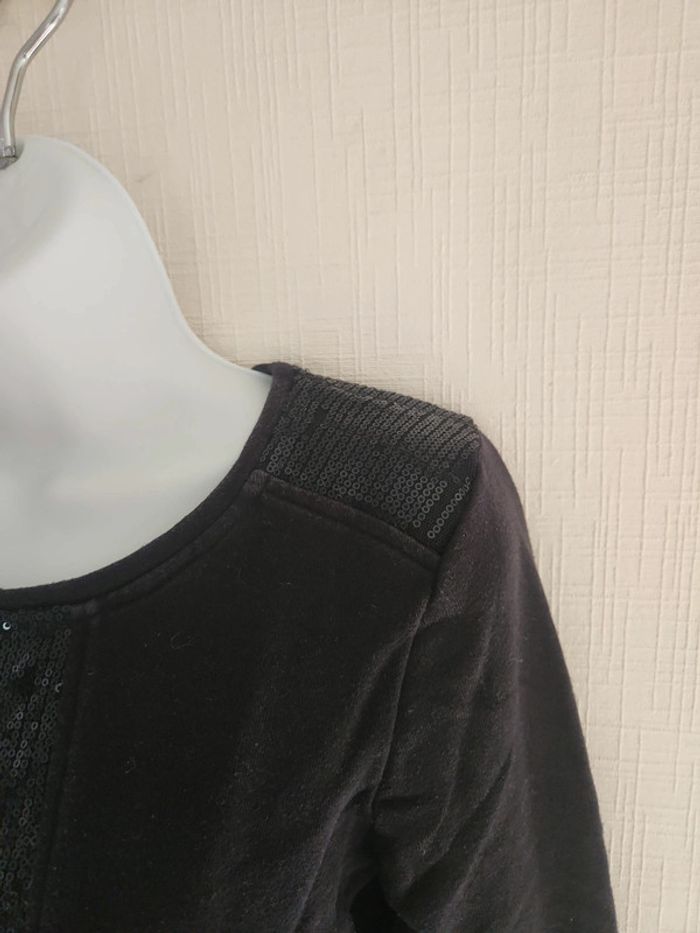 Sweat à sequins noir Caprice de fille 16 ans - photo numéro 3