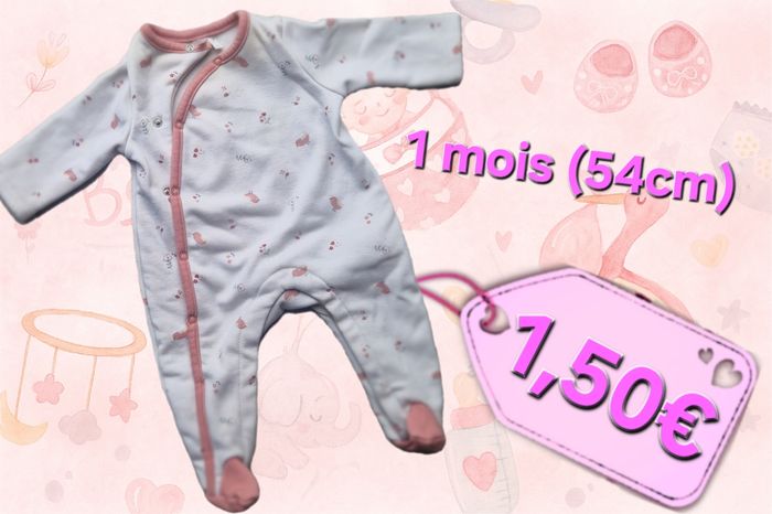 Pyjama fille 1 mois