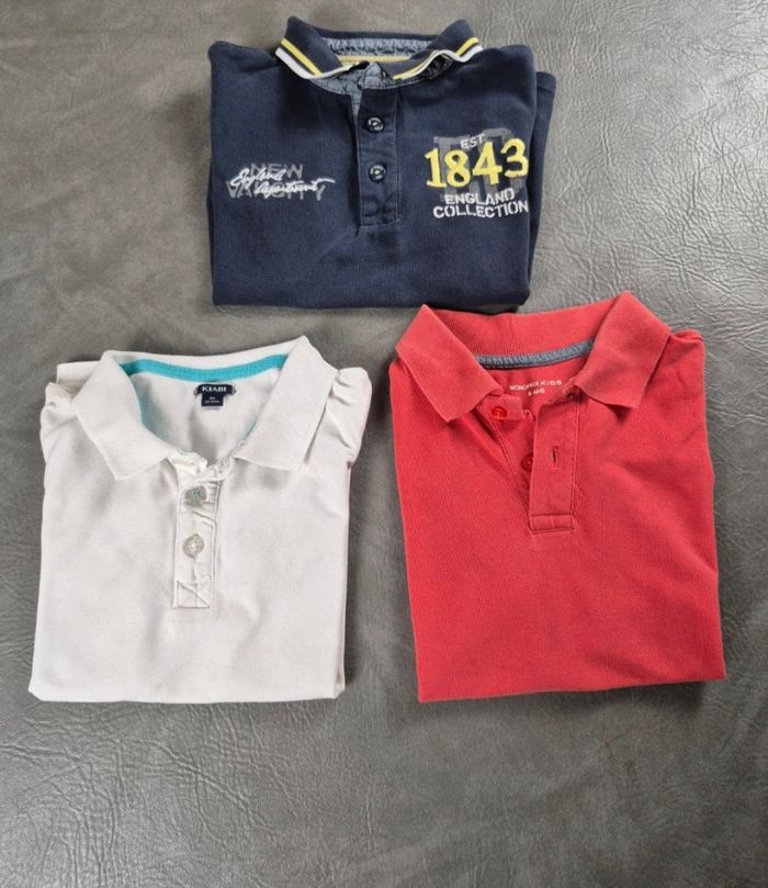 Lot 3 polos Kiabi – Taille 8 ans A59 - photo numéro 1