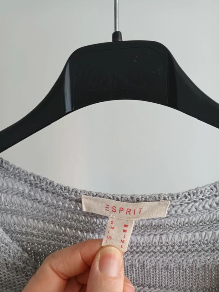 Pull gris Esprit taille M / L - photo numéro 2