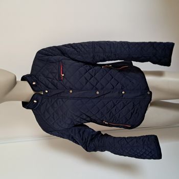 Veste matelassée blouson bleu marine Zara Taille XL