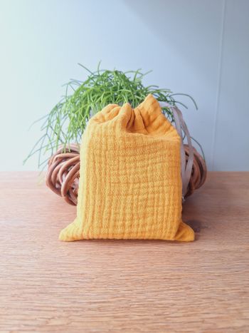 Pochon avec  10 lingettes lavables