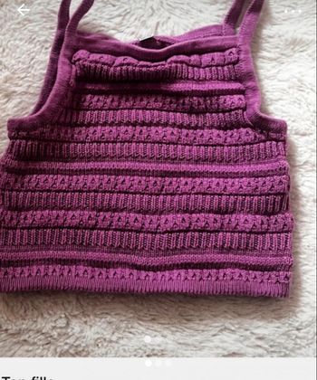 Débardeur, matière, crochet