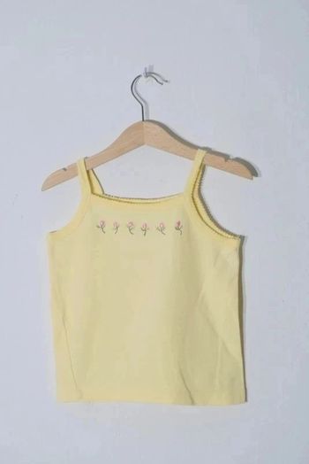 Débardeur jaune pâle