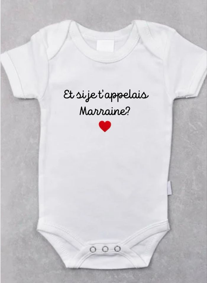 Body personnalisé annonce marraine - photo numéro 4