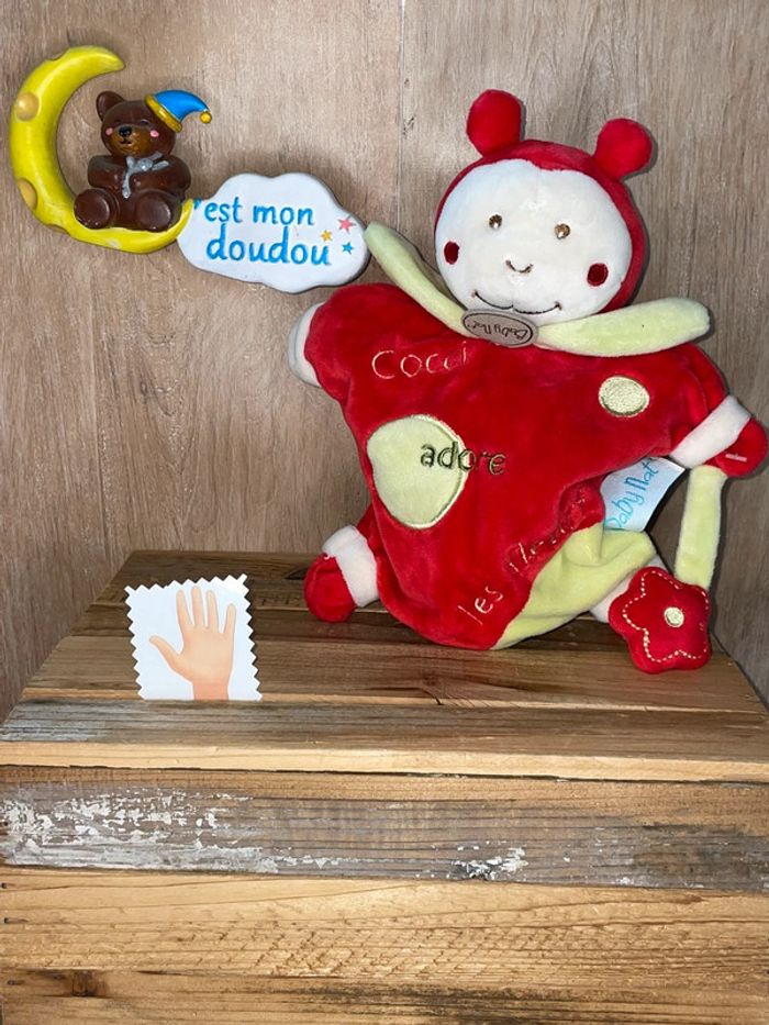 NAT230 doudou coccinelle 🐞 cocci babynat