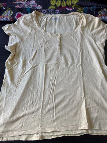 Teeshirt jaune et vert clair grande taille