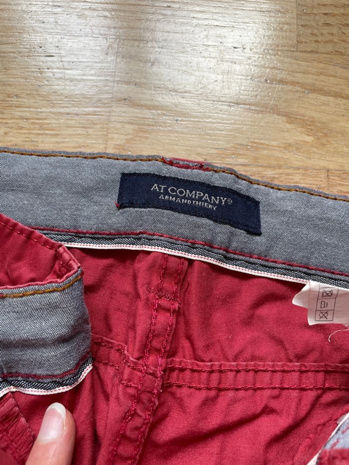 Pantalon droit rouge Armand Thierry taille 40 - photo numéro 2