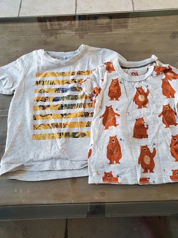 T-shirts manche courte 2 ans