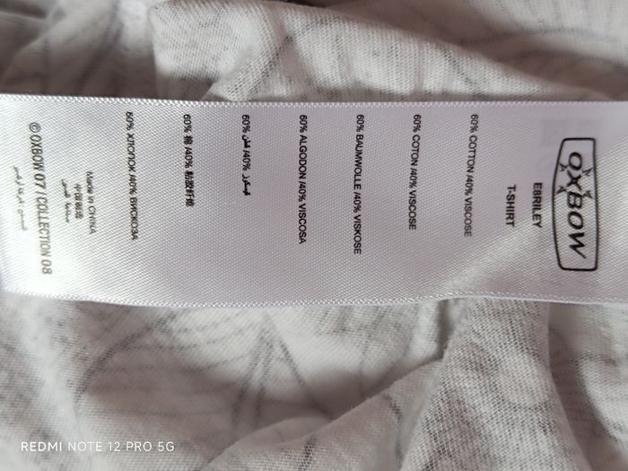 Haut " Oxbow" blanc imprimé T.2 - photo numéro 8