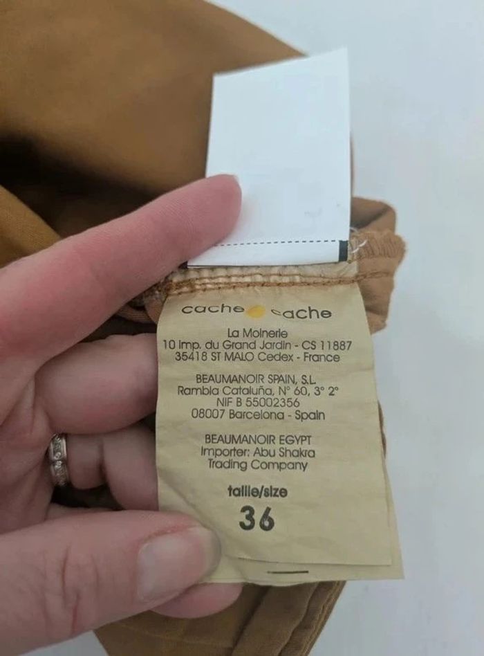 Jean droit en coton - Cache Cache - taille 36 - photo numéro 5