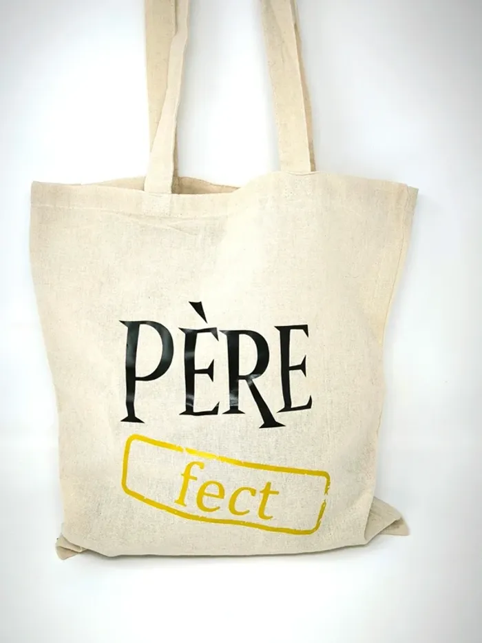 Tote bag "PÈRE-fect" Cadeau original pour papa - photo numéro 2