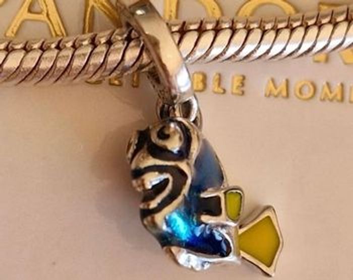 Charm Pandora Poisson émail bleu & jaune — S925 ALE - photo numéro 5