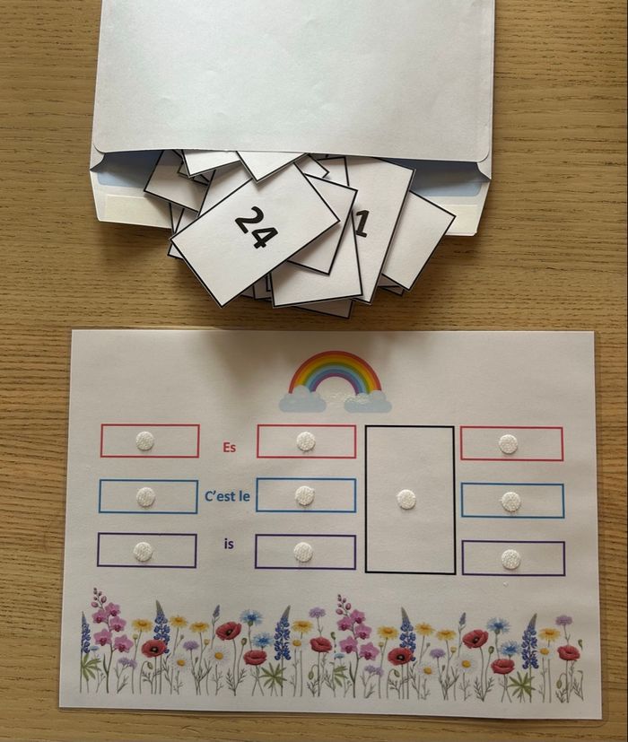 Fiche Montessori : La date du jour dans 3 langues - photo numéro 2