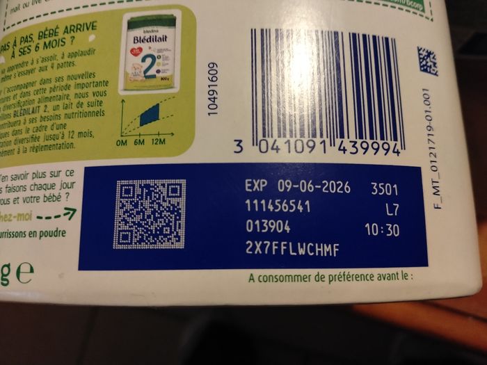 Vend  lait bledilait 2 boites - photo numéro 2