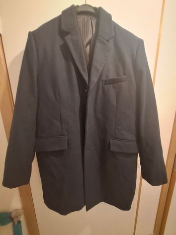 Manteau homme bleu marine