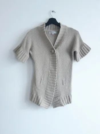 Gilet manches courtes en maille 10 ans