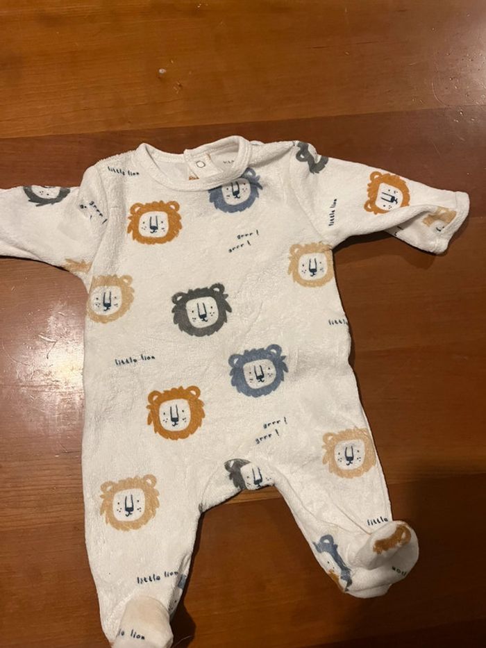 Pyjama velours 1 mois