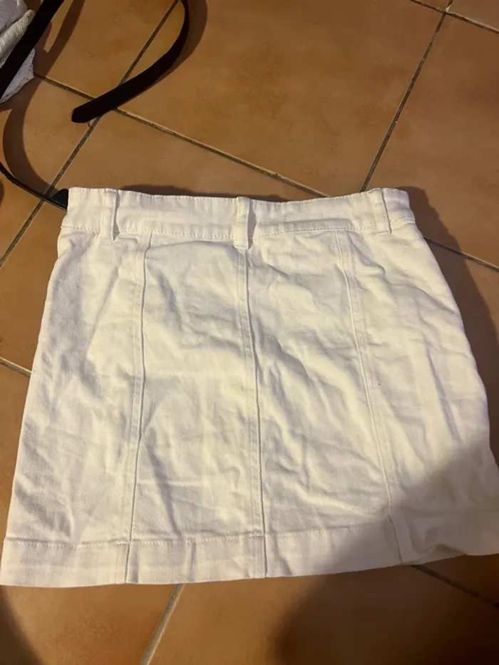 Jupe blanche neuve - taille 34 - photo numéro 3