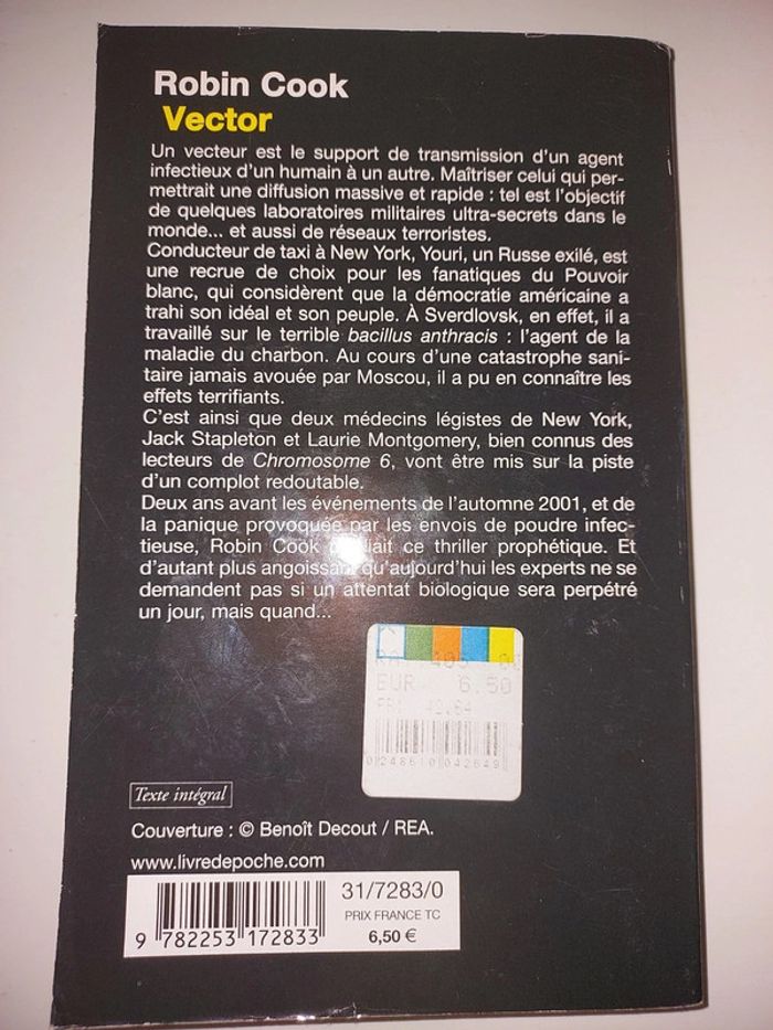 Vector, Robin Cook - photo numéro 2