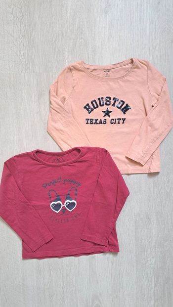 Lot 2 tee-shirts manches longues