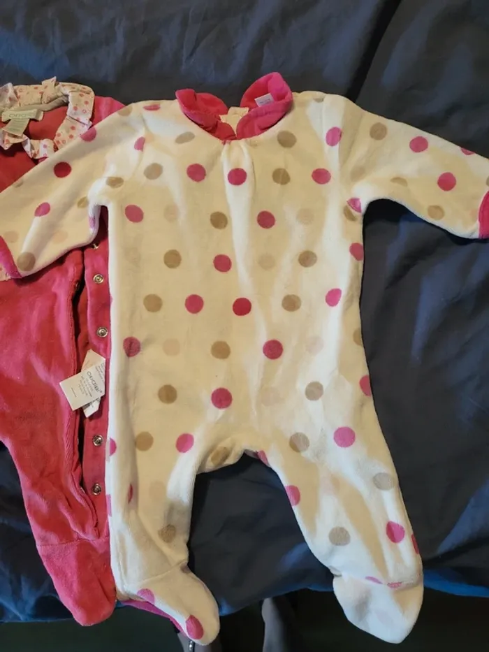 Lot 4 pyjamas obaibi velours - photo numéro 2