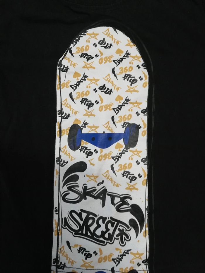 Tee shirt manches longues noir 98/104 cm - photo numéro 3