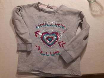 Pull primark à sequins 7/8 ans