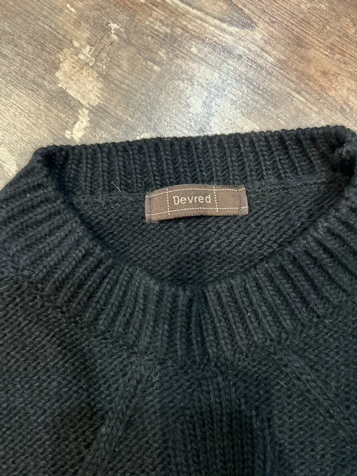 Pull noir 30% laine - photo numéro 4