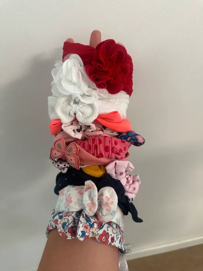 Bandeaux cheveux filles bébé X 18 pièces