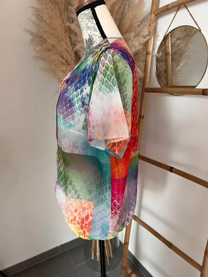 Haut fluide multicolore - photo numéro 3