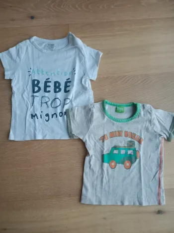 Lot tee-shirt 18 mois