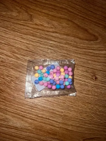 50 perles acryliques 8mm