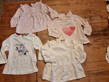 Lot de 4 hauts manches longues 12 mois
