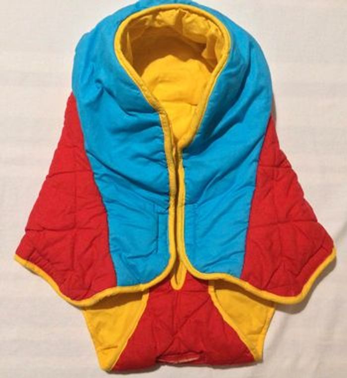 Couverture de poussette ouatinée hiver bebe 0 à 6 mois avec passants ceinture