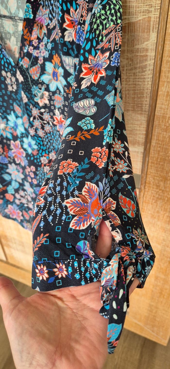 Tunique blouse chemisier manches 3/4 - photo numéro 2