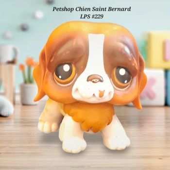 Little Petshop Chien Saint Bernard LPS #229 Hasbro