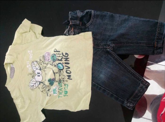 Ensemble tee shirt boboli jean tao - photo numéro 2