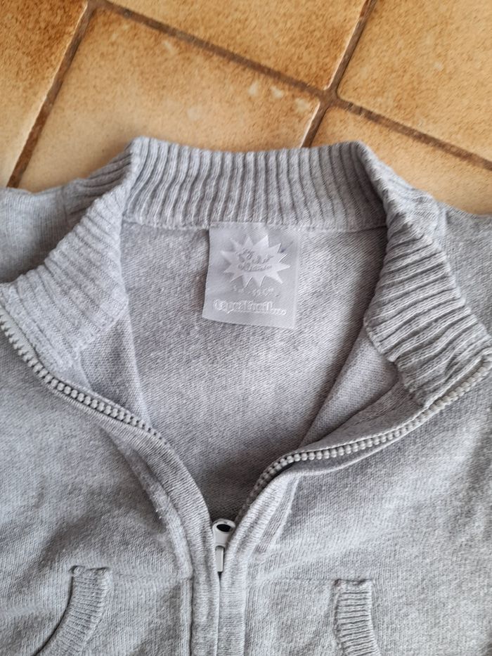 Gilet gris 3 mois Tape A L Oeil. - photo numéro 2