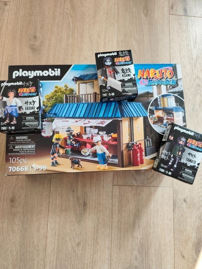 Lot Playmobil Naruto 70668 + 3 personnages