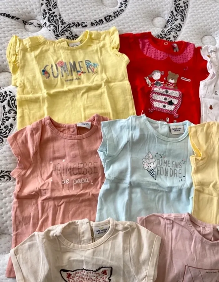 Lot de 13 tee shirts fille - photo numéro 4