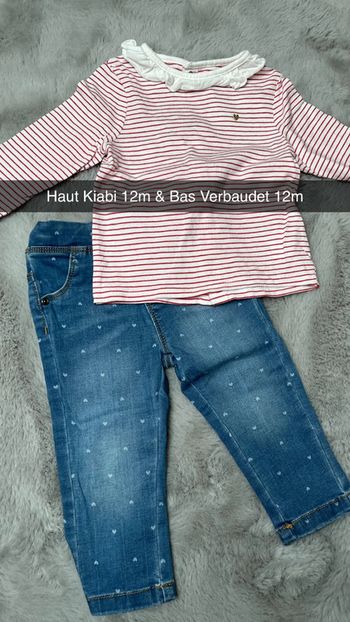 Ensemble 12m Verbaudet / Kiabi
